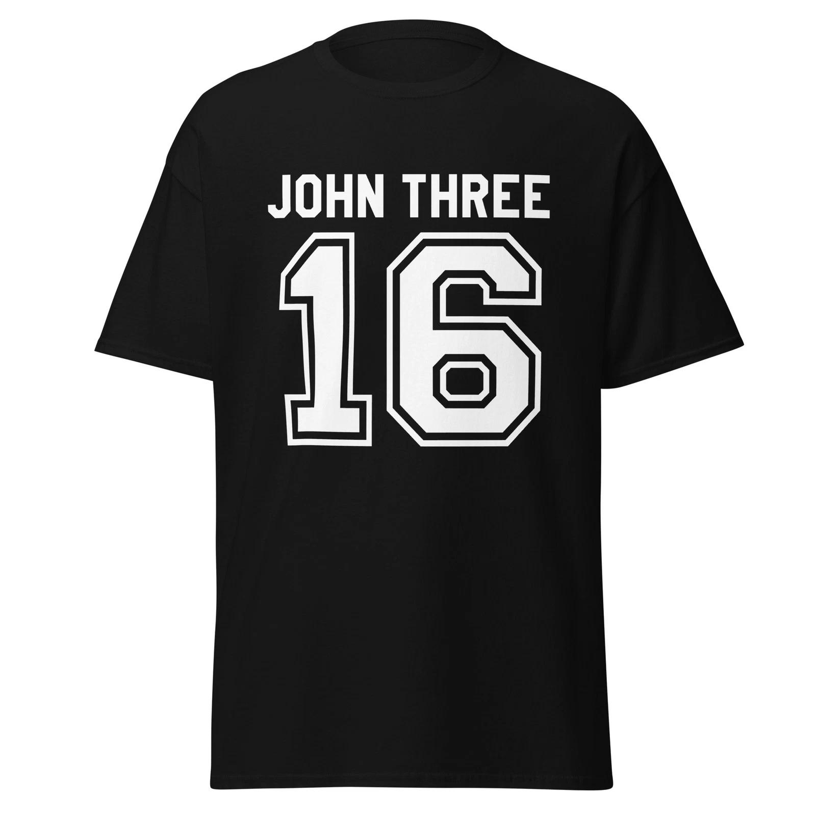 

John 3:16 Shirt - Christianity GifT-Shirt With Funny Sports Jersey Theme, Unisex L