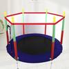 Kids' Indoor Safety Trampoline with Anti-Rollover and Anti-Pinch Features