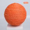 Oversized Sisal Woven Cat Toy Ball with Multi-color Options for Indoor Cats Molar Tossing Self Play