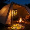 Solar-powered Wrought Iron Openwork Hanging  For Balcony Gardens, Outdoor Courtyard Lights, Decorative Camping Lights