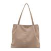 Fashion summer new solid color nylon large capacity simple casual literary cloth bag shoulder tote bag