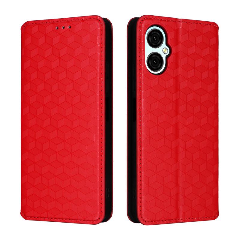 Compatible with BLU G53/G64: Leather Phone Case with Card Slot, Bracket, Magnetic Closure, Multi-Functional Protective Cover.