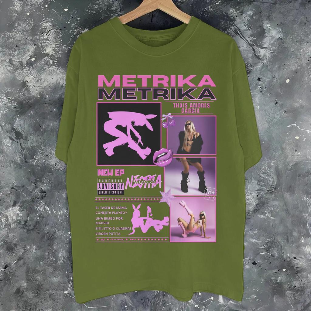 Singer Metrika Album Tour 2026 Graphic Printing T Shirts For Unisex Unisex Pure Cotton Tee Shirt Clothes