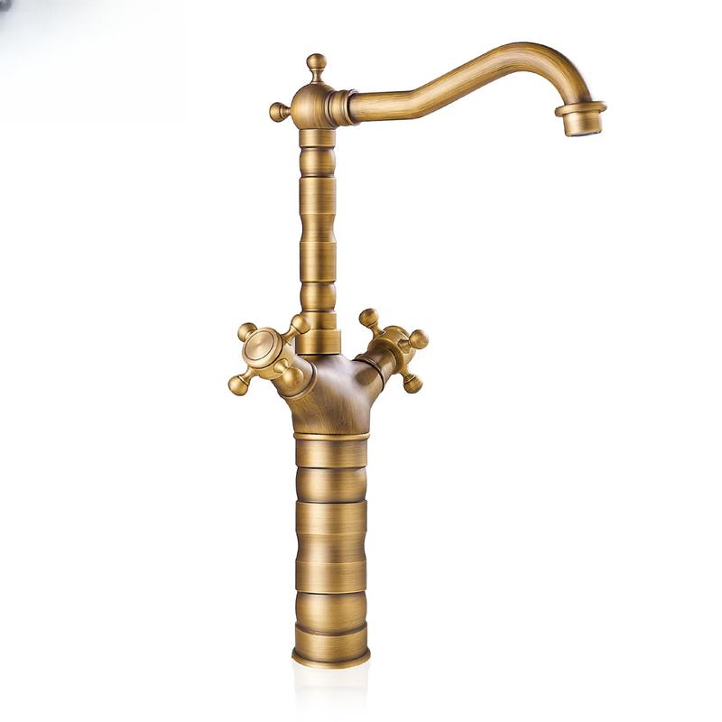

TLXT Antique Brass Single-Handle Faucet