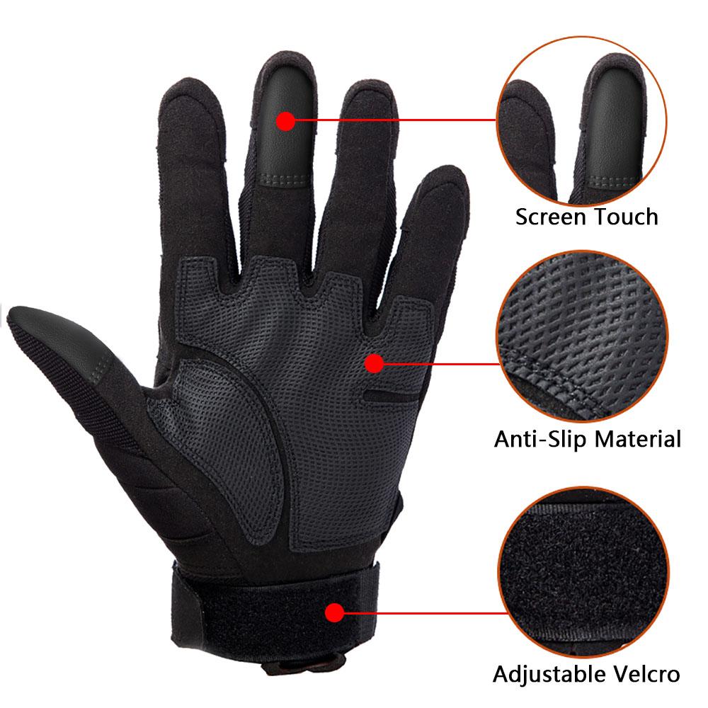 Touch Screen Motorcycle Gloves Winter Full Finger Dirt Bike Racing Riding Gloves Leather Enduro Off Road Motocross