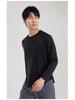Men's Outdoor Quick-Dry Loose-Fit Long Sleeve Running Shirt - Plus Size, Sweat-Wicking, Marathon Team Uniform for Spring and Autumn Fitness