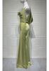Robe Longue Elegante Satinée Coupe Ajustée Sirène Dos Nu 2025