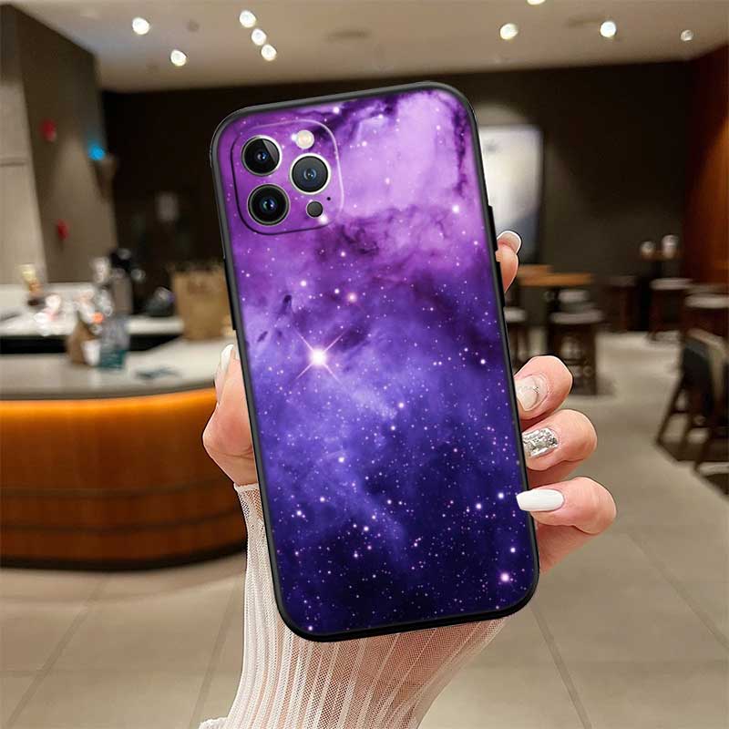 UP43 Purple Space Star New High-End Shell Phone Case for Redmi Note 13 14 Pro+ Plus A3 A3X 13X 13C 13R 14S 14C 14R