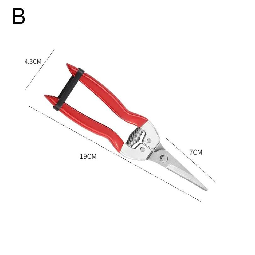 3PCGardening Hand Pruner Garden Scissors Pruning Shears Micro-Tip Pruning Snips Leaf Trimmer Straight Florist Scissor For Plants
