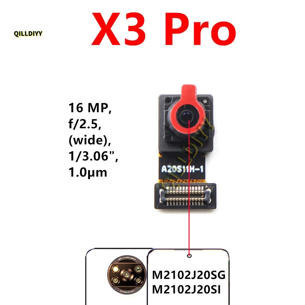 Rear Front Camera For Xiaomi Poco X3 Pro GT NFC Facing Frontal View Selfie Backside Flex Small Back Camera Module Parts