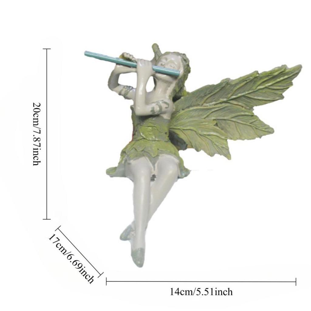 Fløytefigur, festatue, hageutstyr, potteplante