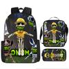 Deformed zoo primary school third and fourth grade light weight reduction backpack zoonomaly student lunch bag pencil case