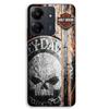 Handyhülle - MANIACASE - Xiaomi Redmi 13C 4G - Silikon TPU - Harley Davidson Totenkopf vintage - Schwarz