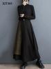 Xitao Loose Irregular Wide Leg Pants Patchwork Women Pant HQQ2116