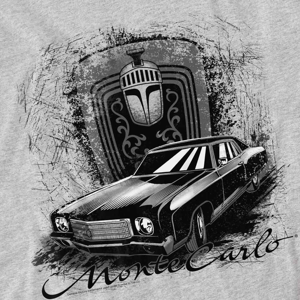Chevrolet Unisex Adult Monte Carlo Drawing Heather T-Shirt