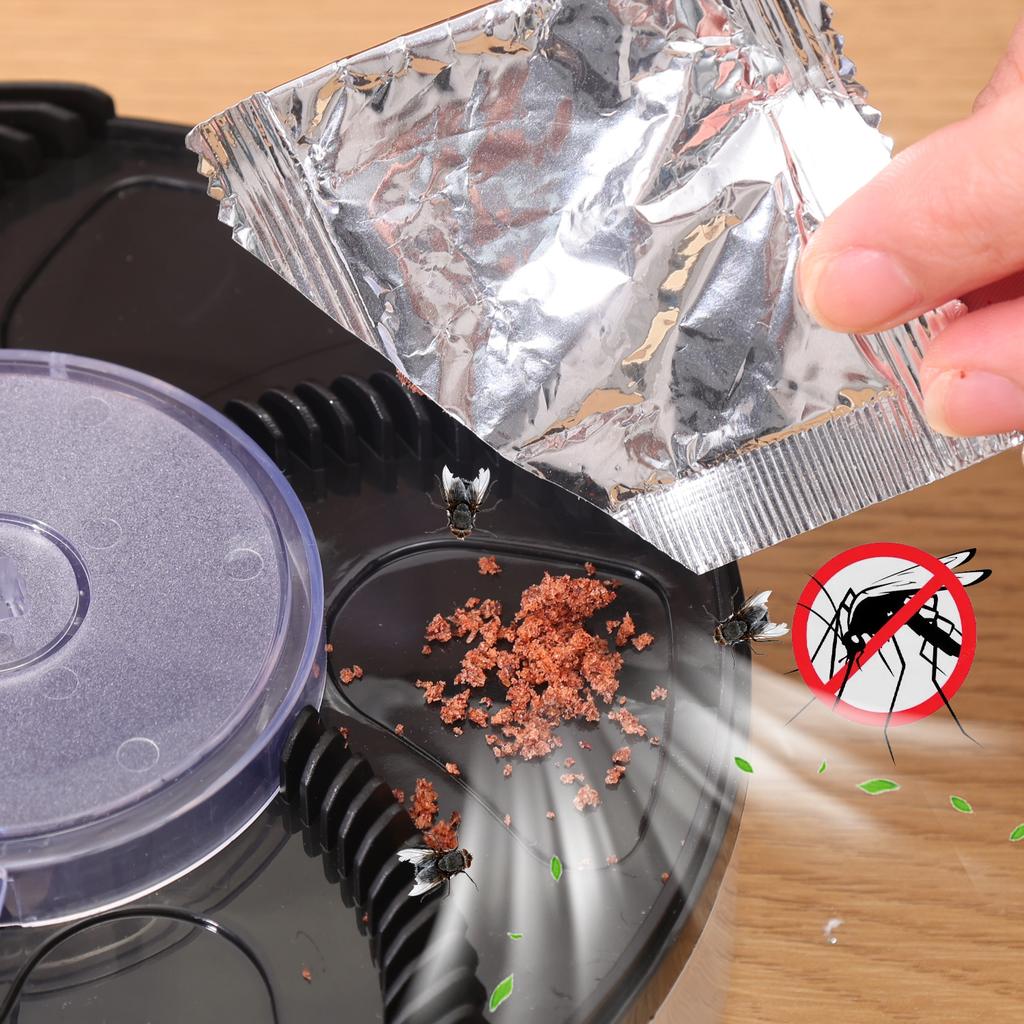 Electric Automatic Fly Catcher Plug-in Insect Trap Quiet Physical Pest Control Flytrap For Home Kitchen Indoor Pest Reject