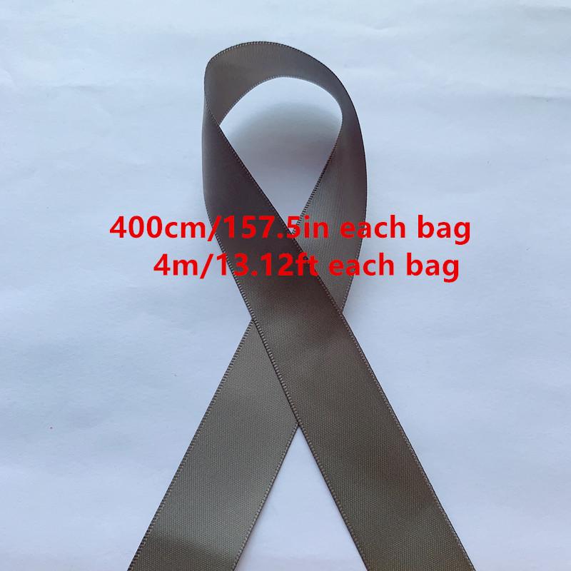 4m/13.12ft Each Bag Wide 2.5cm/0.98in Double Face Satin Ribbons Handmade DIY Sewing Trim Craft Webbing Clothing Hair Gift Wrapping Tie Home Festival