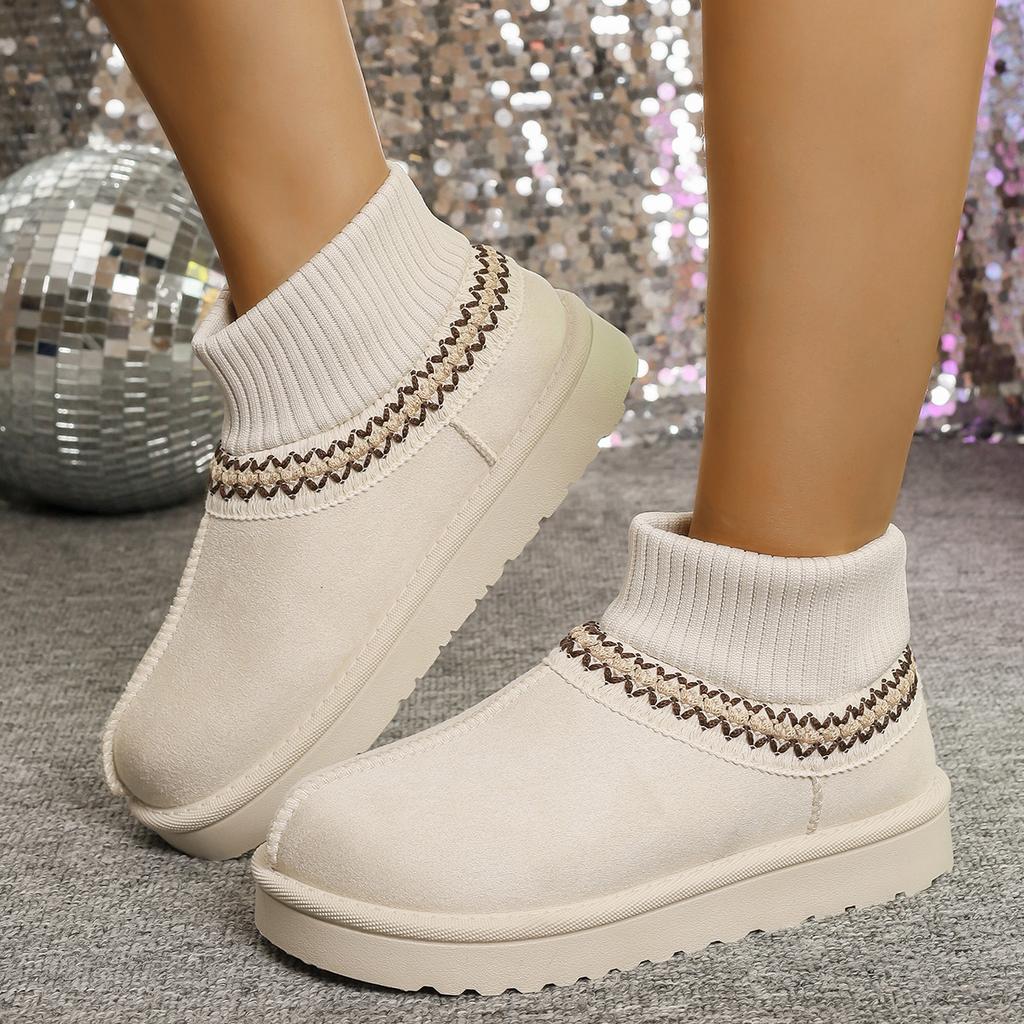 New High Quality Women's Snow Boots Fluffy Plush Faux Fur Soft Slippers Winter Indoor Comfortable Home Men's Shoes