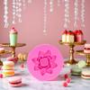 Pink 3D Flower Lotus Silicone Mold for DIY Cupcake Cake Topper Decoration Jelly Shots Fondant Mold Crystal Handmade Ice Cream Soap Mould Candy Making