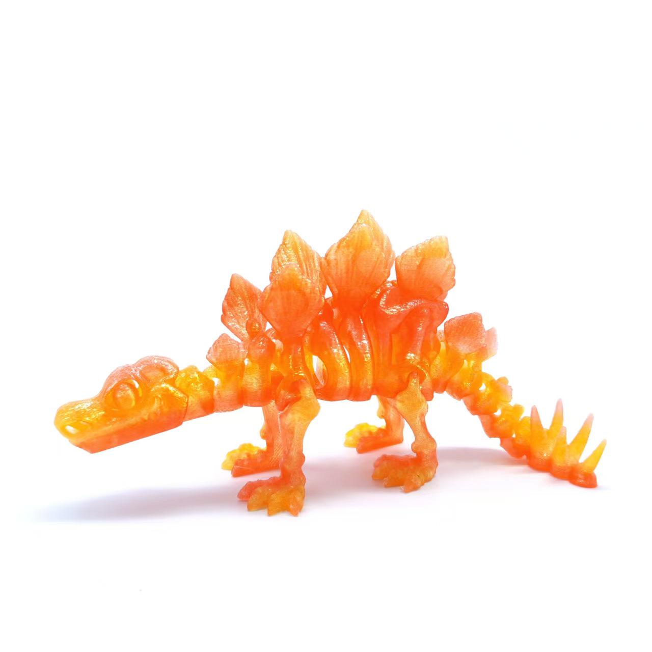 3D Printed Stegosaurus Skeleton Transforming Ornament Toy Gift Small [17cm]
