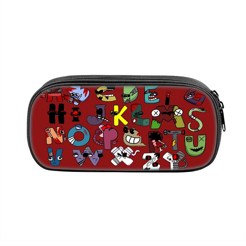 Game Alphabet Lore Cases Fun Cartoon Anime Pen Box Bag for Student Big Capacity School Supplies Zipper Pencilcases