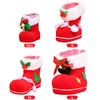 10-1pcs Christmas Candy Bags Red Boots Creative Sugar Bags Santa Gift Bag For Xmas Cookies Gifts Packing Supply Happy New Year