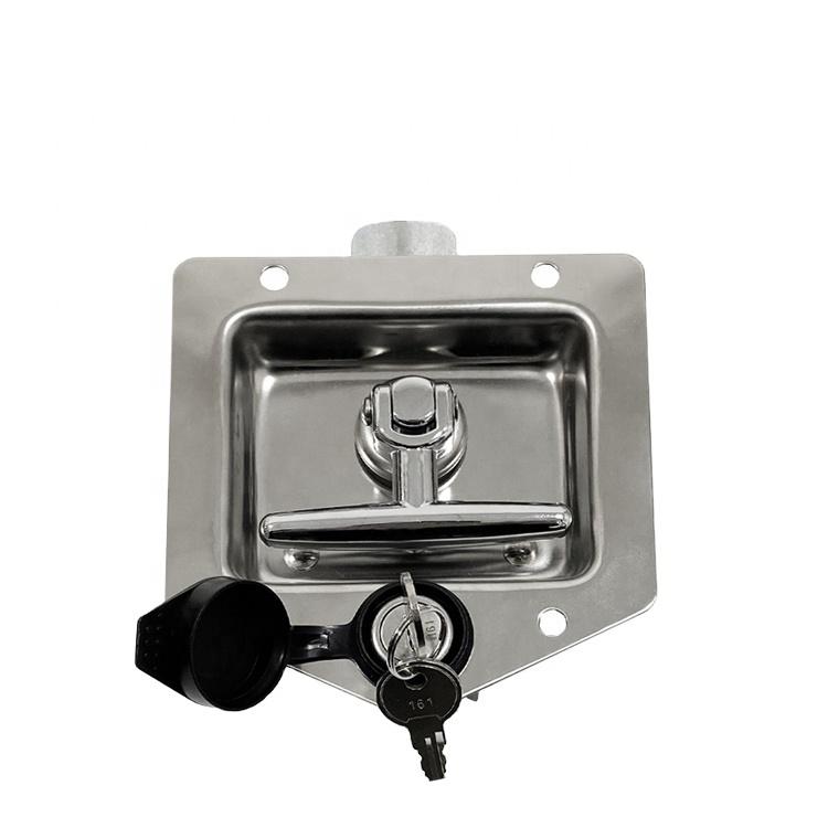 GL-12130 Folding T Handle Latch Lock Waterproof Key Hot Selling Recessed Control for Toolbox Cabinets Vehicles Cheap Price