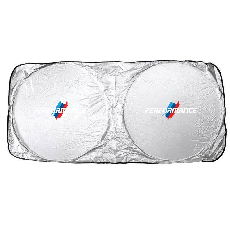 DKHN5 Car Windshield Sunshade Foldable UV Block Heat Shield Protector For BMW X1 X2 X3 X5 X4 X6 X7 G30 G20 G32 G11 G12 F40 F30 Sticker