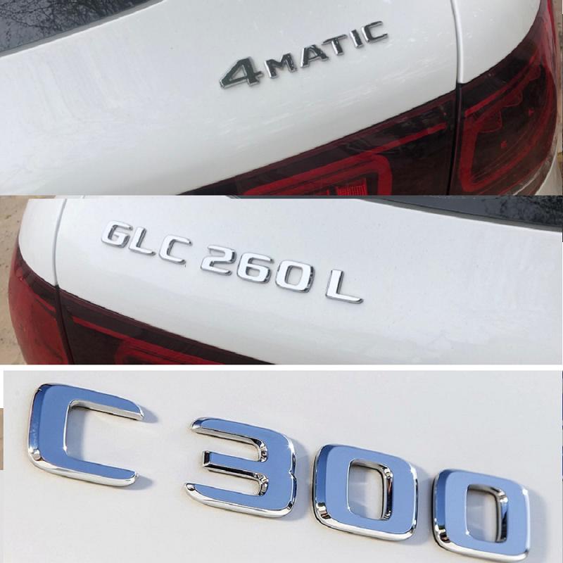 Chroom voor Mercedes Benz GLE Coupe C292 W166 W167 GLE250d GLE350de GLE300d GLE350e GLE350d GLE400d GLE500e 4MATIC Emblemen PP5