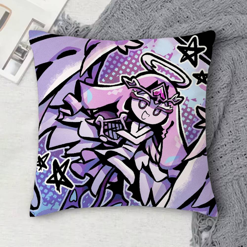 Eternal Sugar Cookie Tinplate Doublesided Printed Square Decorative Cushion Cover for Sofa Living Room Home Decor