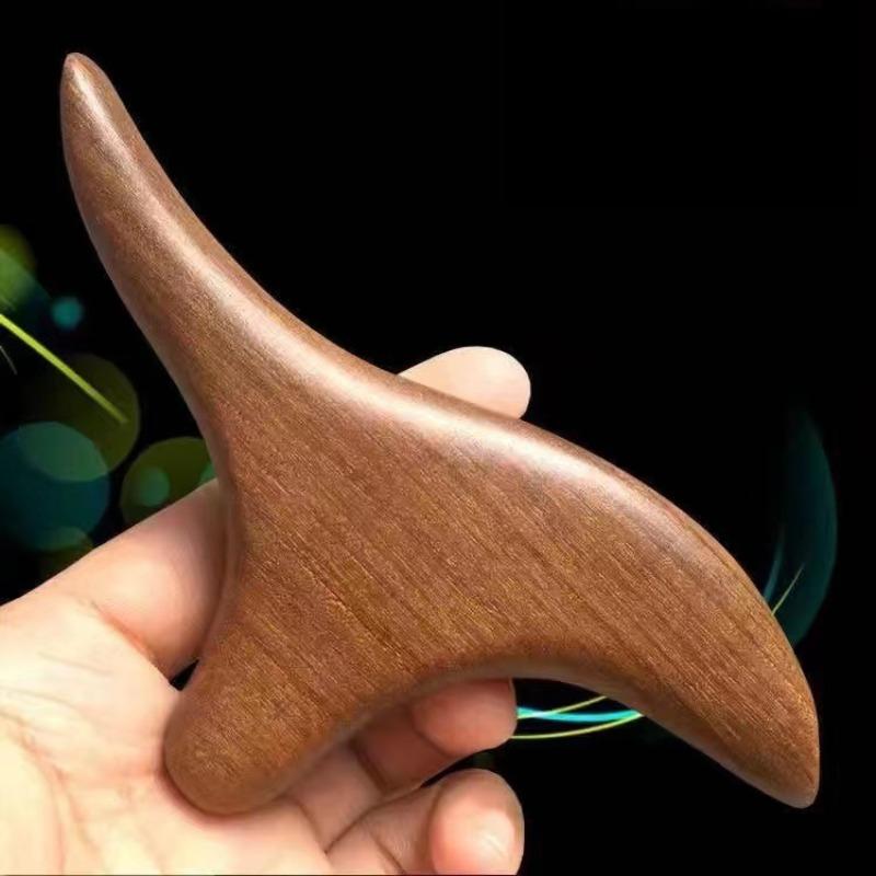 Triangular Sparrow Meridian Stick, Triangular Sparrow Massage Cone, Acupoint Tapping, Gua Sha Massage, Wooden Massager, Meridian Stick