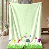 Soft Flannel Blanket Lightweight Cozy Bedroom Living Room CoverPikmin