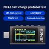 KWS-X1 Type-C Current and Voltage Monitor DC 4-30V 0-12A Power Meter Tester PD Battery Capacity Digital LCD Display Meter
