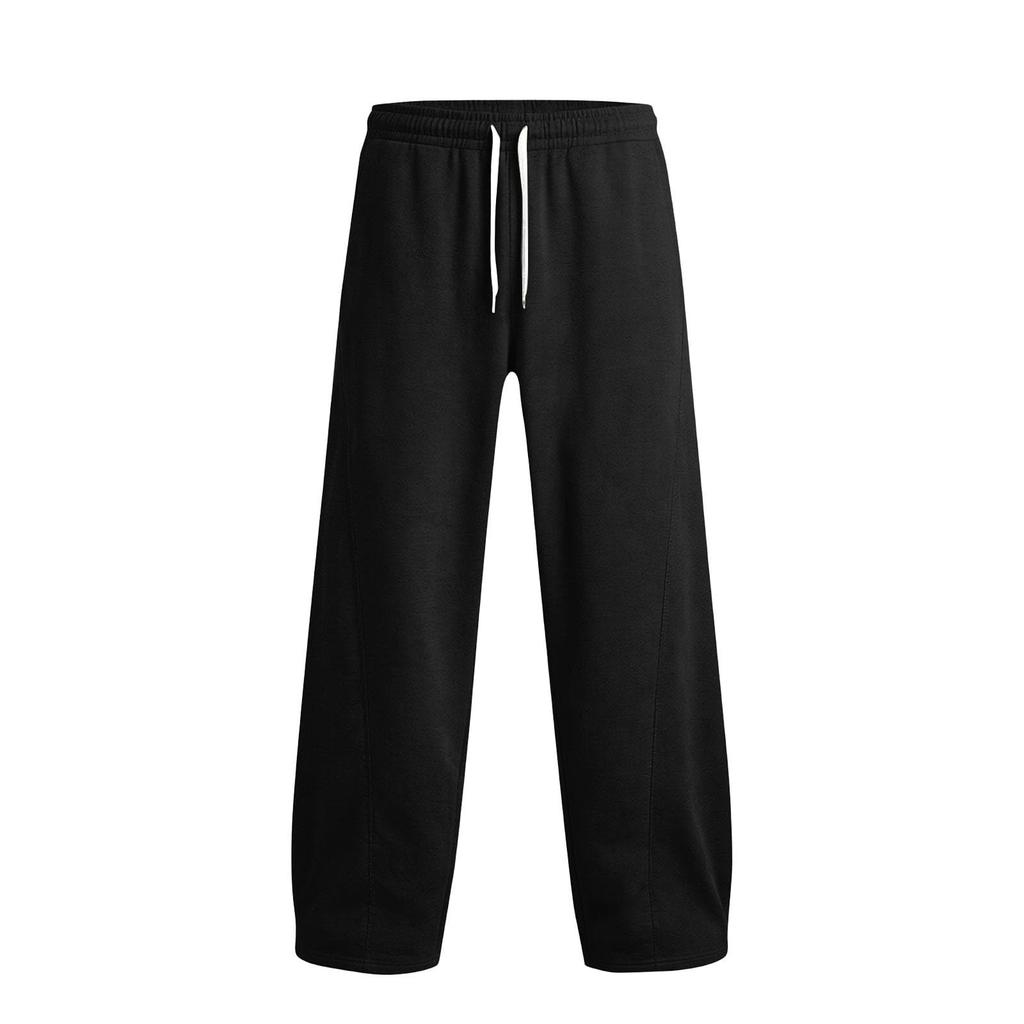 Pantaloni della tuta casual da uomo a gamba dritta colorati con elastico in vita per l'uso quotidiano