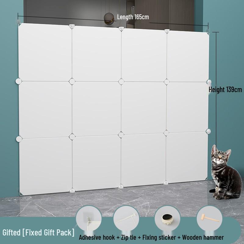 Indoor Pet Barrier: Dog & Cat Net Rail for Doorways and Balconies