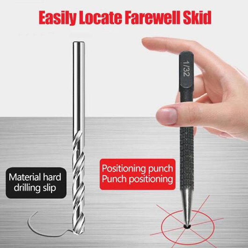 Non-Slip Center Punch Metal Wood Marking Drilling Tool High Hardness Carbon Steel Automatic Punch For Wood Drilling Tools