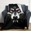 1pc Wolf Love Throw Blanket Soft Flannel, Cozy All Season Polyester Perfect for Home, Office