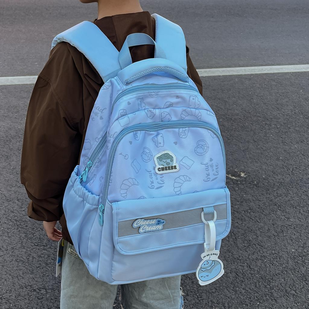 Schoolbag College Style Large Capacity Children's School Bag Korean Version Ins Elementary School Travel Backpack Lightweight Versatile Mori Backpack