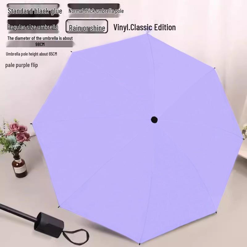 Extra-Large Three-Fold Umbrella for Men & Women - 12-Bone, Dual-Use for Sun & Rain, Fits Up To Three People