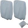 2 Pack Folding Chair Cover 70x110cm Outdoor Garden Chair Protective Cover Anti-UV Waterproof Dustproof Windproof for Folding Chair Lounge Deckchair