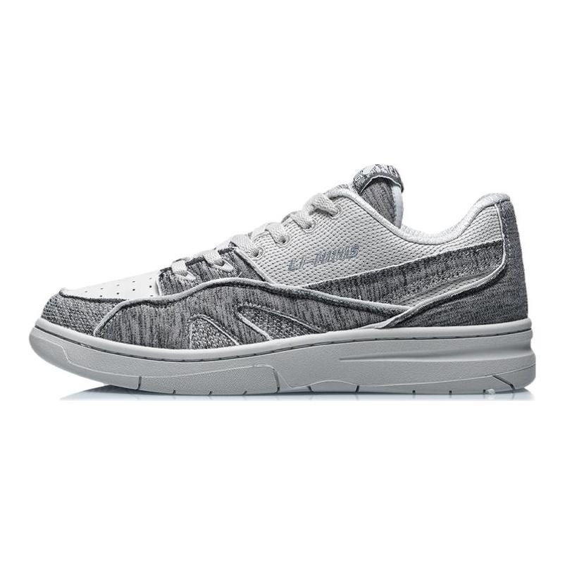 Li Ning 937 Vintage Basketball Shoes Men's Low Top Brick Gray AGBR049-5