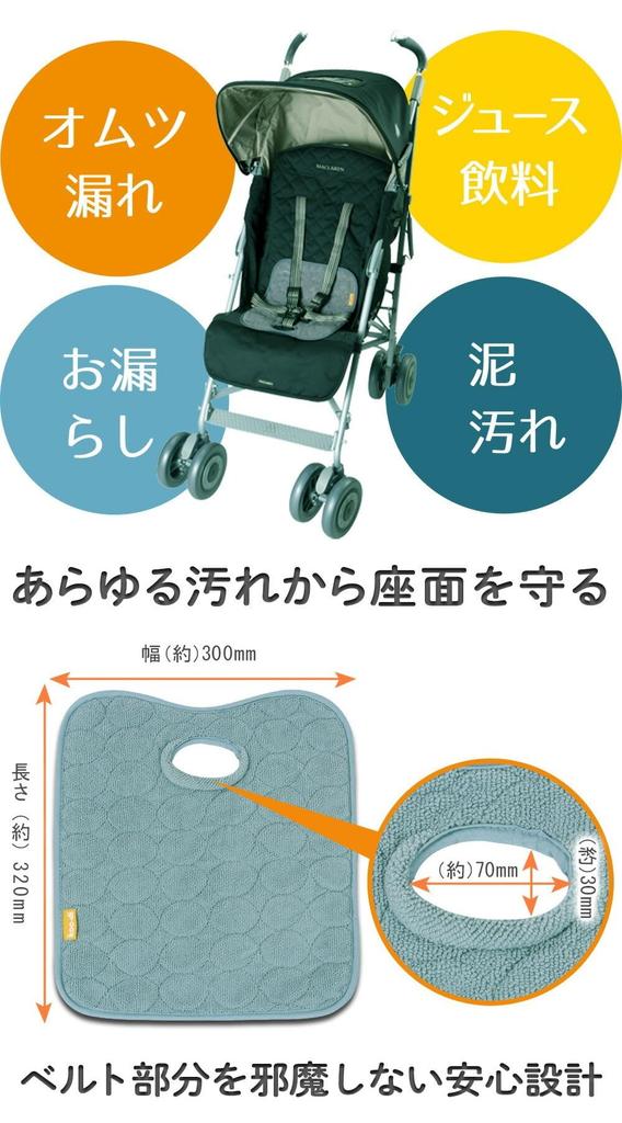 Car Seat Waterproof Pee Pads for Strollers and Car Rain Cloud Wet Sheet Protector Koo-di Covers, Seats,