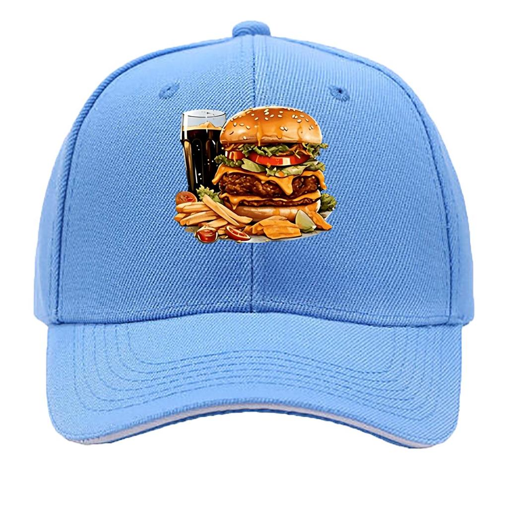 Adjustable Hat with Curved Brim  Outdoor Camping  Cap Wide Visor Fit for Driving Casual Wear ( Sandwich Baseball Cap