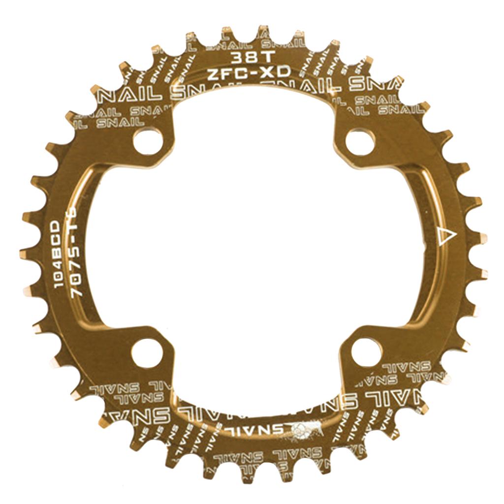 Für Fahrrad rund/oval 104BCD 32T 34T 36T 38T Narrow Wide Einzelkettenblatt