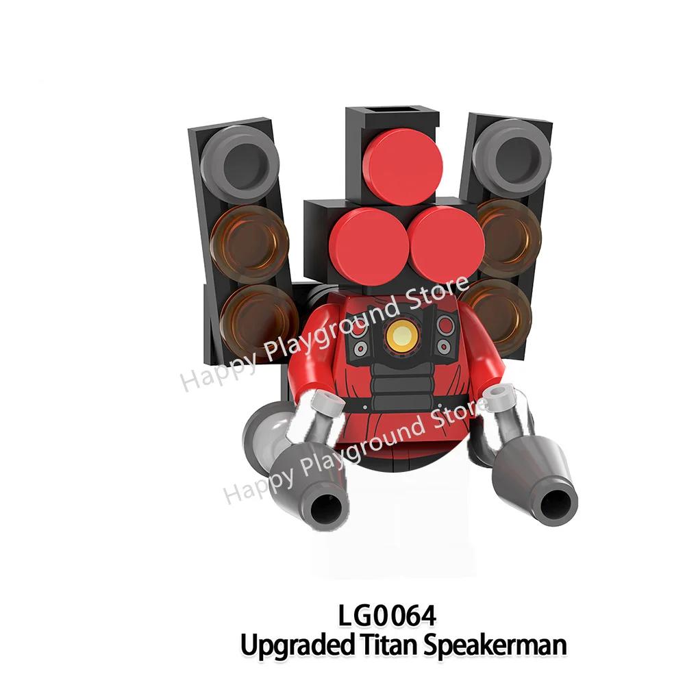 New Skibidi Toilet Man Anime Cartoon Bricks Dolls Figure Cameraman Speakerman TV Man Action Bricks Toy Figures Building Blocks