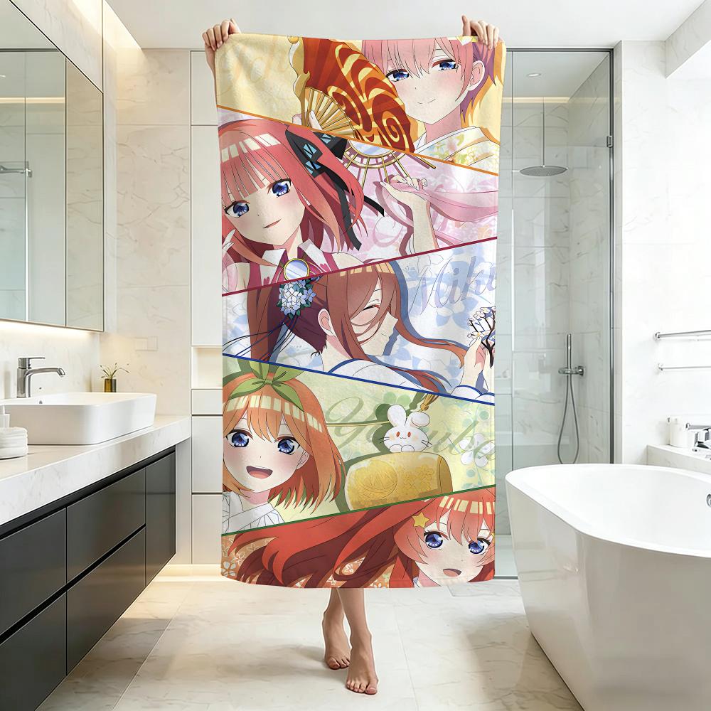 Cute-The Quintessential QuintupletsS Towel Five-Star Hotel Quality Eco-Friendly Ultra Soft Thick Towels & Beach Towels