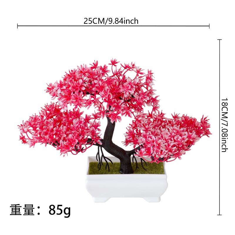 Gartenarrangement Ornamente Plastikpflanzen Bonsai Kleiner Baum Topf Kunstpflanze Topfblume Heim Zimmer Tischdekoration