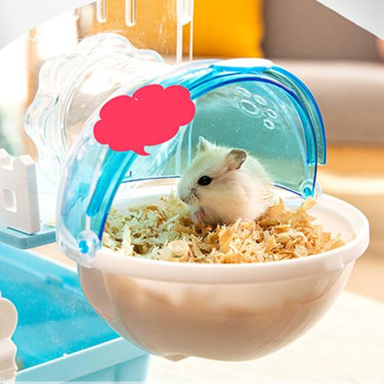Hamster Bathroom Convenient Effective Plastic Pet Hamster External Bathroom for Home