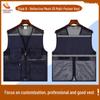 Custom Logo Emergency Management Safety Vest - Multi-Pocket Workwear for Photojournalists