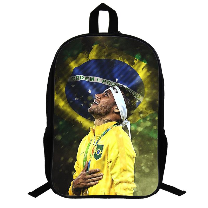 3D Digital Printing Student Schoolbag Single-Layer Full-Color Sports Backpack